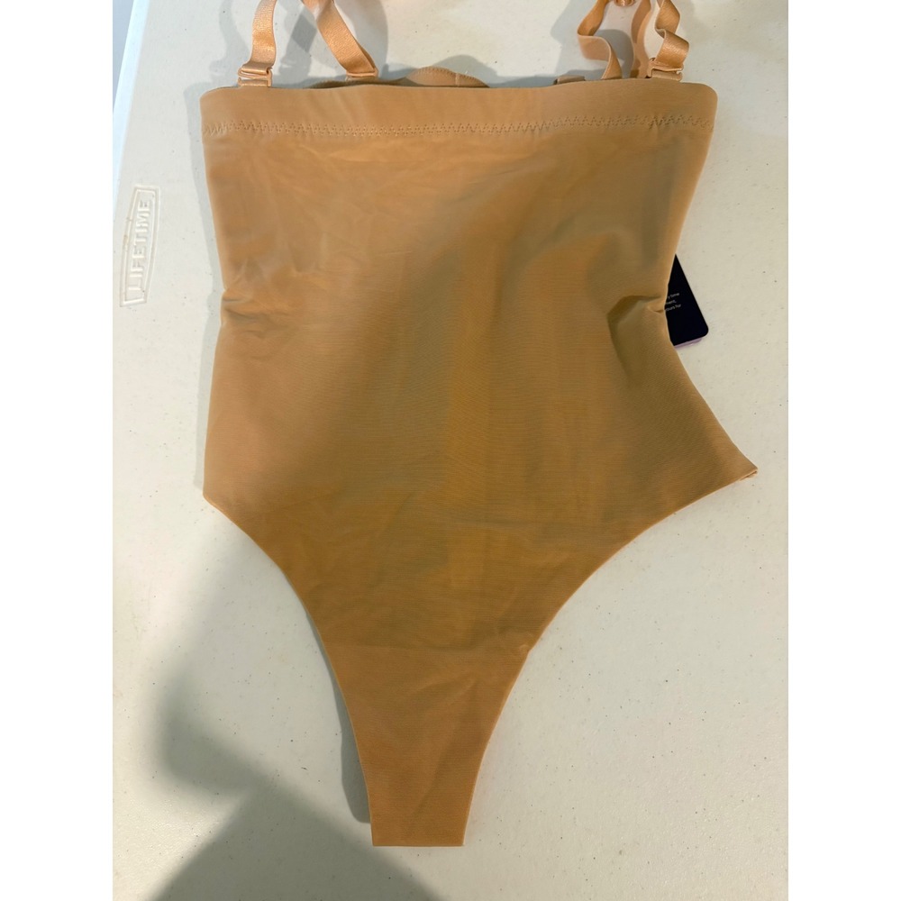 NWT Honeylove SuperPower Thong Shapewear Small Nude Beige High Waist Sculpting